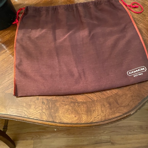 Coach Vintage EST. 1941 Red Hobo Bag with Front Pocket and Silver hardware, New - Picture 9 of 9